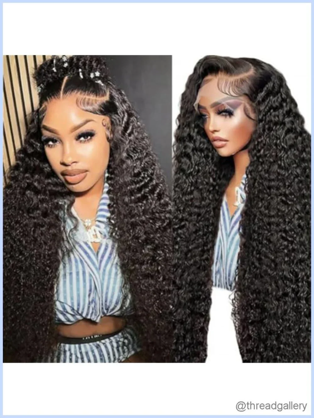 13x6 HD Lace Front Wig Human Hair 200 Density Deep Wave Pre Plucked